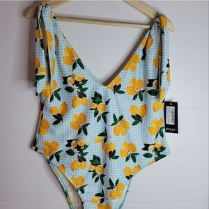 NWT Nasty Gal Swimsuit Turquoise-18 Size 14